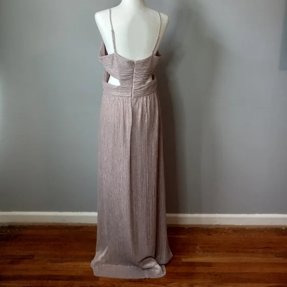INTERMIX PINK TINA LUREX CUTO DRESS - Picture 4 of 17